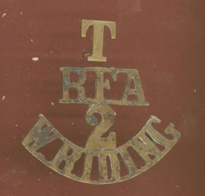 T / RFA / 2 / W.RIDING WW1 shoulder title