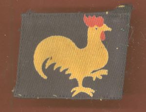 WW2 40th Division printed formation badge