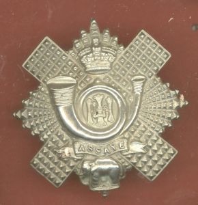 Scottish Highland Light Infantry Victorian shako/glengarry badge