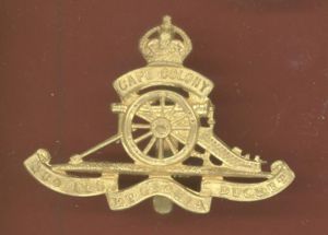 South African Prince Alfred's Own Field Artillery OR's cap badge