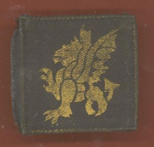 43rd Wessex Infantry Division WW2 cloth formation sign
