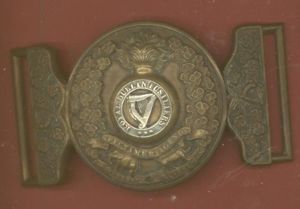 Royal Dublin Fusiliers Regiment Victorian Officer's waist belt clasp circa …
