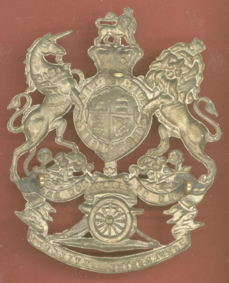 Scottish 1st Forfarshire Artillery Volunteers Victorian helmet plate — image 2