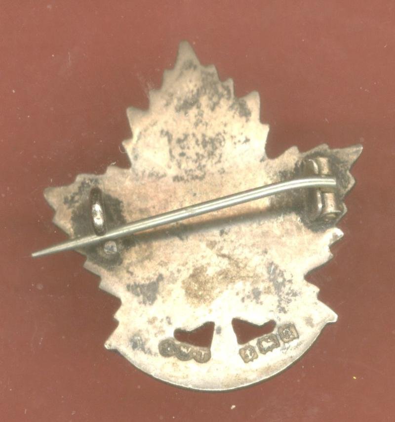 Canadian CEF 46th Battalion (Saskatchewan) HM Silver Sweetheart Brooch — image 2