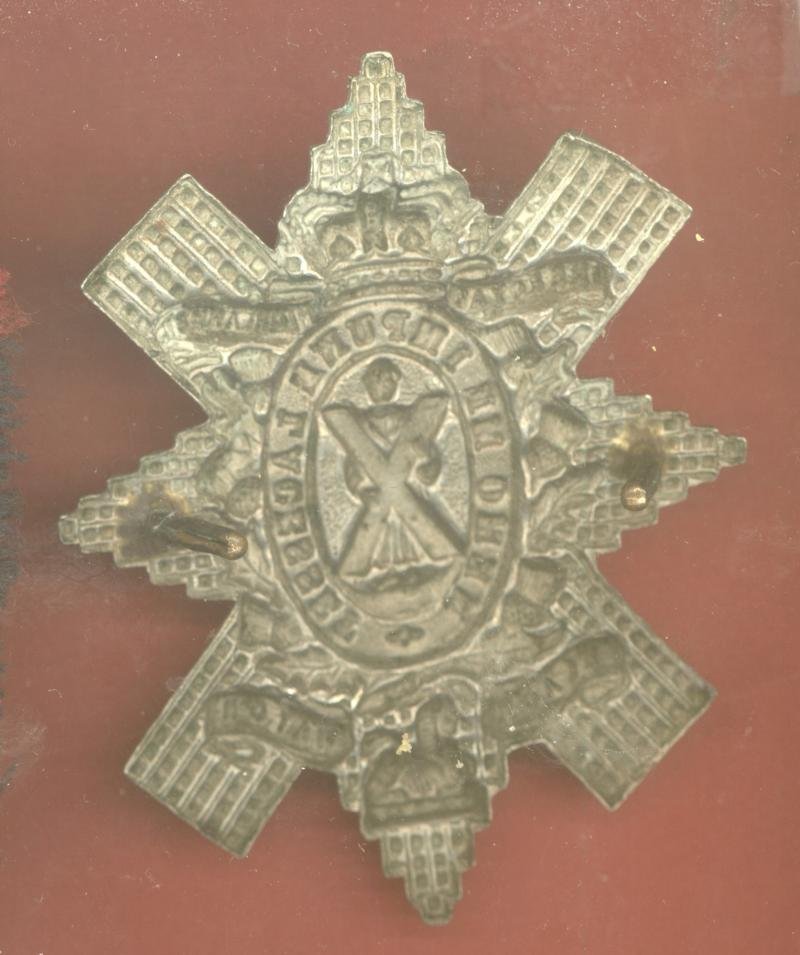 Scottish Black Watch Royal Hldrs Victorian OR's glengarry badge — image 2