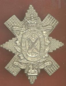 Scottish Black Watch Royal Hldrs Victorian OR's glengarry badge