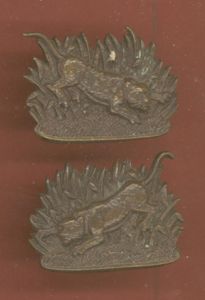 West African Regiment Officer's OSD collar badges.