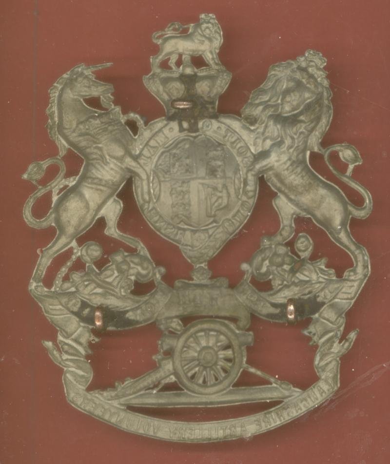 7th Lancashire Artillery Volunteers Victorian helmet plate — image 2