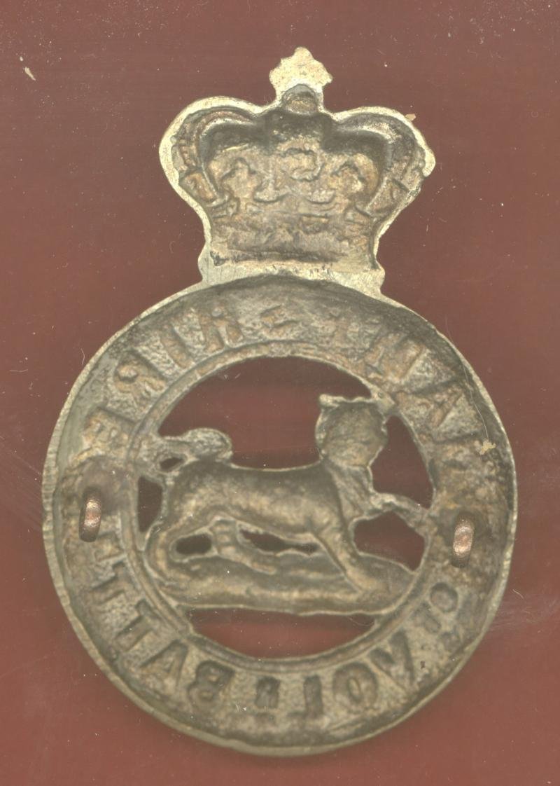 1st VB Hampshire Regiment Victorian OR's glengarry badge — image 2