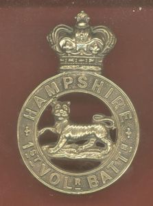 1st VB Hampshire Regiment Victorian OR's glengarry badge