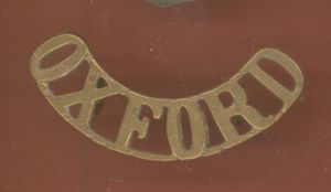 OXFORD Oxford Light Infantry shoulder title