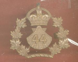Canadian Militia 44th Lincoln & Welland Regiment Officer OSD cap …