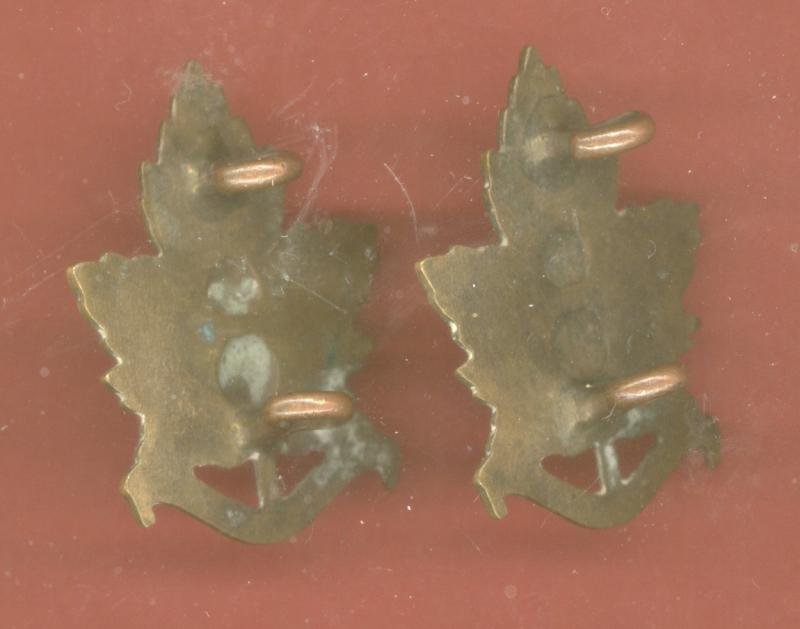 Canadian 2nd Pioneer Battalion WW1 CEF collar badges — image 2
