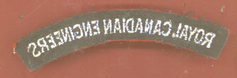 ROYAL CANADIAN ENGINEERS cloth shoulder title — image 2