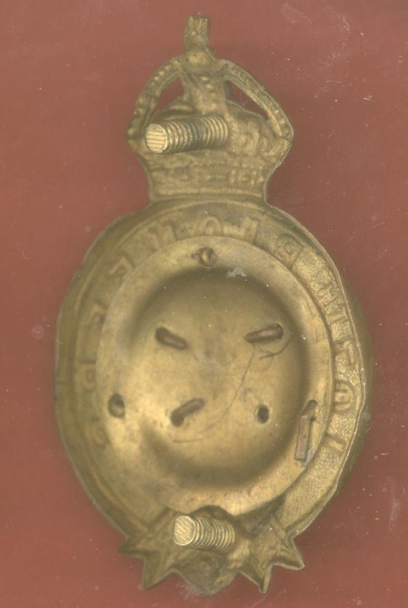 Indian Army. 107th Pioneers WW1 Officer's badge. — image 2