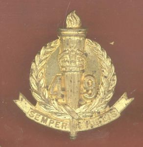 Australian 49th Stanley Regiment cap badge