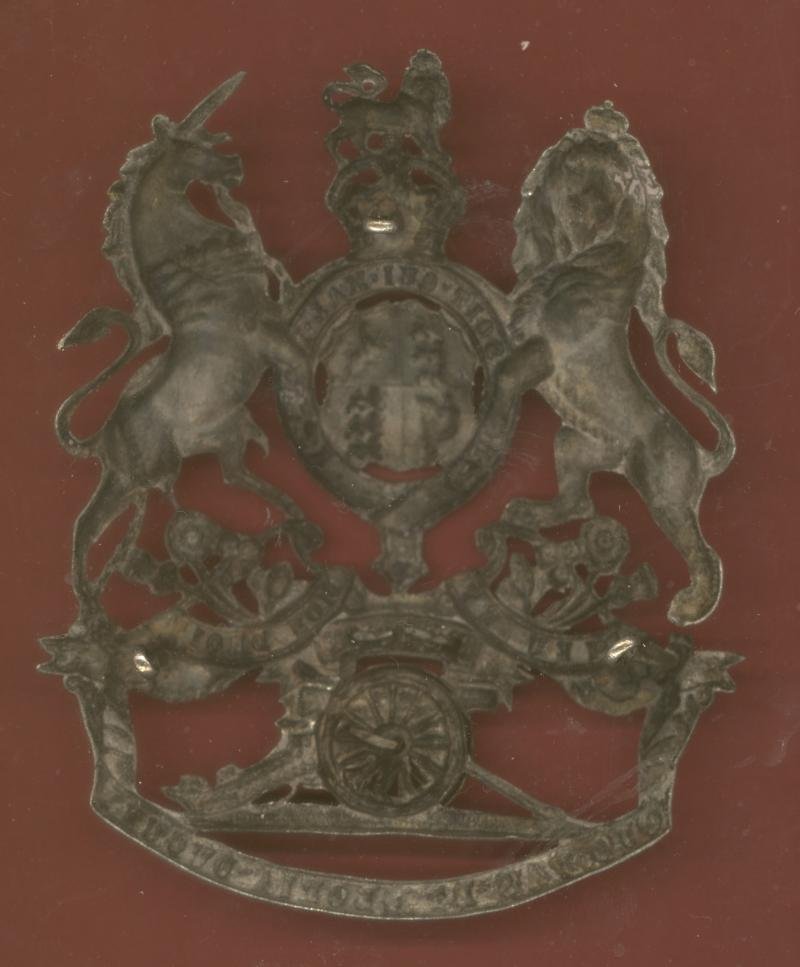 Tynemouth Volunteer Artillery Edwardian Officer's helmet plate — image 2