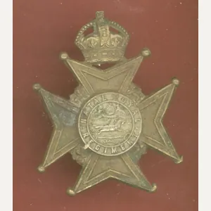 South African Natal Royal Regiment Edwardian cap badge