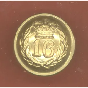16th (Bedfordshire) Regiment of Foot Victorian Officer's button