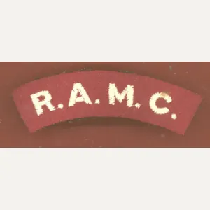 R.A.M.C. Royal Army Medical Corps cloth shoulder title