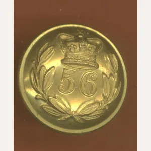 56th West Essex Regiment of Foot Victorian Officer's button