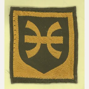Task Force D 12th Armoured Brigade cloth formation sign