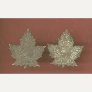 5th Canadian Mounted Rifles Regt WW1 CEF collar badges