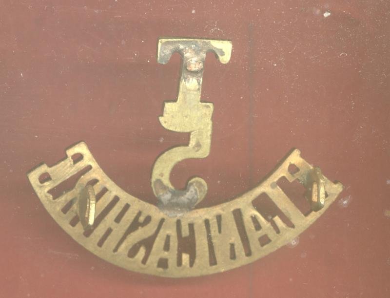 T / 5 / E.LANCASHIRE WW1 shoulder title — image 2