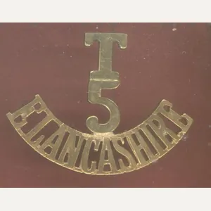 T / 5 / E.LANCASHIRE WW1 shoulder title