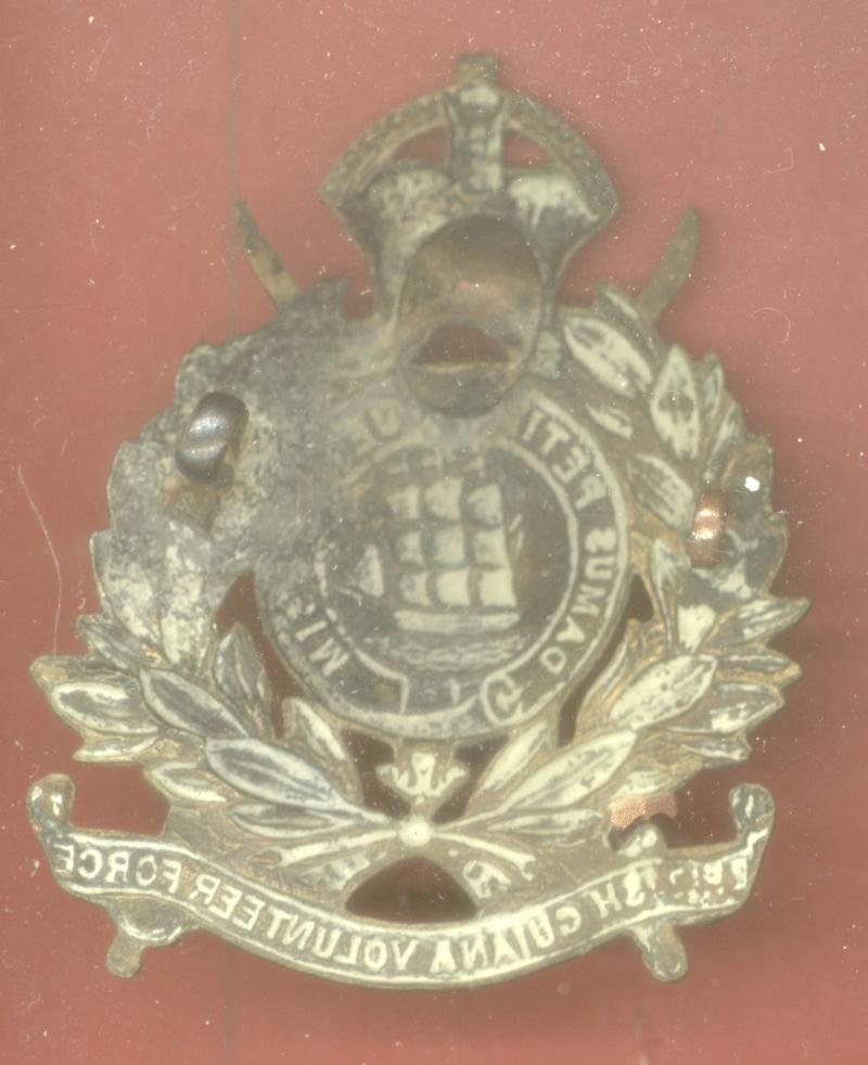 British Guiana Volunteer Force OR's cap badge — image 2
