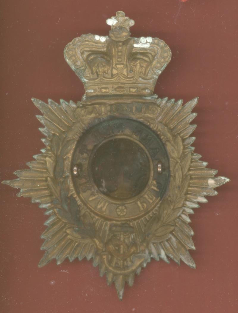 Royal Marines Light Infantry Victorian helmet plate — image 2