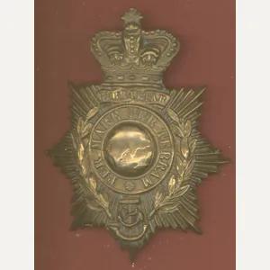 Royal Marines Light Infantry Victorian helmet plate