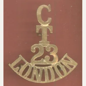 C / T / 23 / LONDON WW1 Cadet's shoulder …