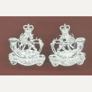 Rhodesian Light Infantry Staybright collar badges