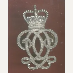 Queen's Own Hussars HM silver NCO's arm badge