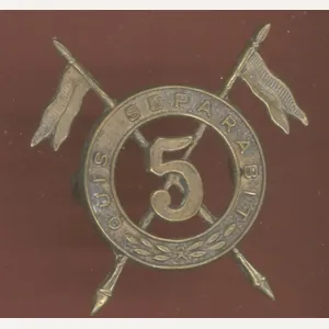 5th Royal Irish Lancers WW1 OR's cap badge
