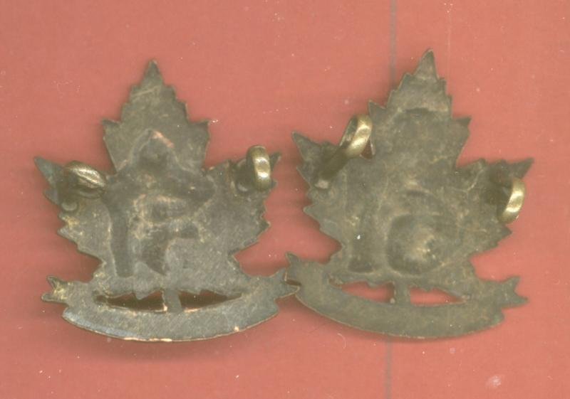 Canadian 51st Edmonton Bn. WW1 CEF collar badges — image 2