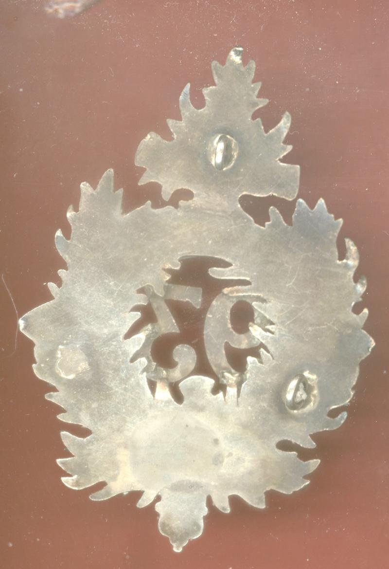 Scottish 93rd Sutherland Highlanders Regiment of Foot Victorian SNCO's glengarry badge — image 2