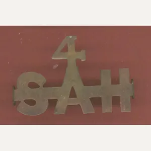 South African 4/SAH 4th South African Horse WW1 shoulder title
