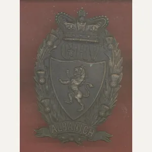 Scottish Galloway Rifle Volunteers Victorian glengarry badge