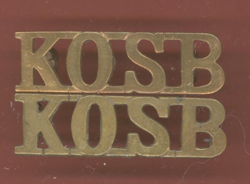 KOSB King's Own Scottish Borderers shoulder titles