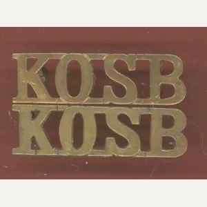 KOSB King's Own Scottish Borderers shoulder titles