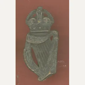 London Irish Rifles WW1 OR's caubeen badge