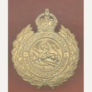 Rhodesia British South African Police helmet / cap badge