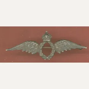 Royal Air Force King's Crown wings brooch