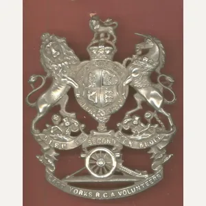 2nd East Yorks R.G.A. Volunteers Artillery Volunteers Edwardian Officer's helmet …