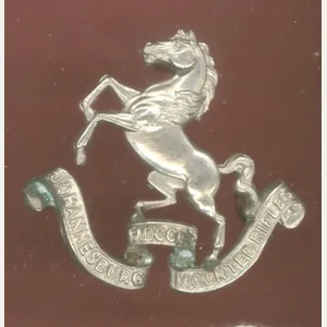South Africa. Johannesburg Mounted Rifles Edwardian slouch hat badge