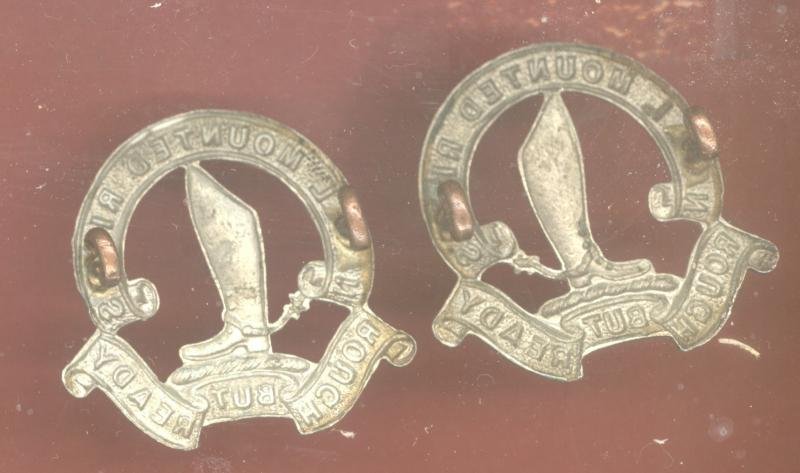 South African Natal Mounted Rifles Edwardian collar badges — image 2