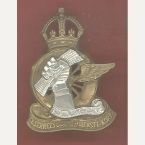 South African 'Q' Service Corps Officer's cap badge