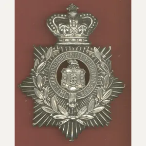 1st Herefordshire Rifle Volunteer Corps Victorian helmet plate